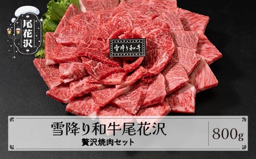 雪降り和牛尾花沢 焼肉セット ランプ・イチボ・カタ・ロース 800g 尾花沢牛肉まつり贅沢焼肉セット山形牛 国産牛 黒毛和牛 雪降り和牛 希少部位 肉 お肉 ブランド牛 食べ比べ 焼肉 焼き肉