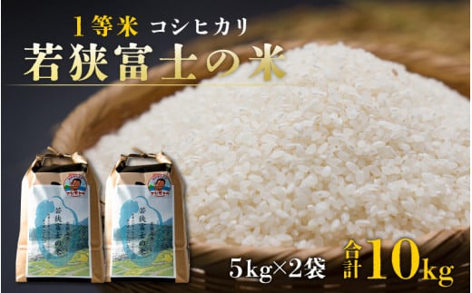 【先行予約】【令和7年産 新米】一等米コシヒカリ 若狭富士の米 10kg(5kg×2袋)【翌月10日前後で順次発送】福井県高浜町37000米・パン白米