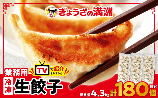 業務用冷凍生餃子3袋(180個) ぎょうざの満洲_餃子 ぎょうざ ギョウザ ギョーザ 冷凍 生餃子 生 業務用 ぎょうざの満州 満州 豚肉 野菜 おつまみ おかず 人気 おすすめ 中華 惣菜 焼き餃子 水