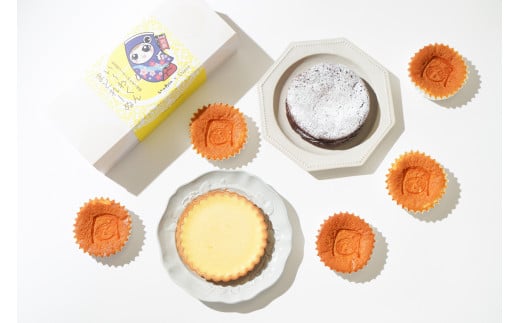 ベイクドチーズケーキ、ショコラン、い〜わくんマドレーヌセット|アンジュールプラス 【0592】愛知県岩倉市14000菓子・スイーツその他 和菓子