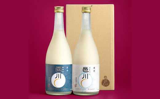 濁酒邑川 青・白ラベル 720ml×2本セット【濁酒 お酒 醸造酒 もろみ酒 濁り酒 白馬 甘口 辛口 濁酒特区 素朴 無骨 味わい 自家生産】島根県美郷町14000酒・アルコール日本酒