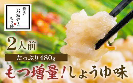 博多もつ鍋おおやま しょうゆ味 2人前+もつ240g AH016福岡県粕屋町12000鍋セット・総菜・加工食品カレー・シチュー