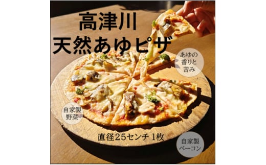 高津川天然あゆピザ 1枚(直径約25cm)【1259837】島根県吉賀町12000鍋セット・総菜・加工食品総菜