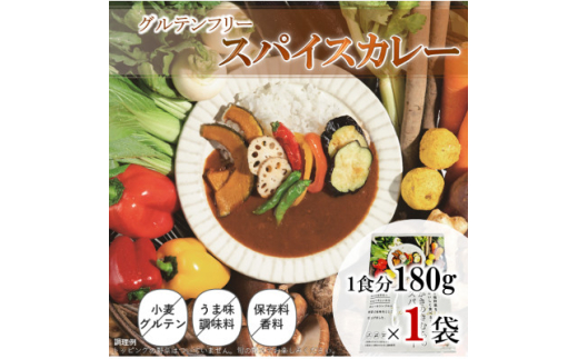 スパイスカレー レトルト 180g×1袋【1534742】島根県吉賀町5000鍋セット・総菜・加工食品総菜