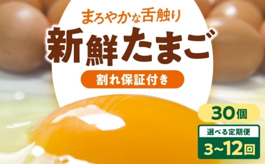 【全6回定期便】卵 平飼い 海草たまご 3パック(30個入り)割れ保証あり 愛媛県大洲市/和田養鶏場 卵 定期便 たまご 卵 鶏卵 たまご 玉子 タマゴ エッグ 生卵 国産 卵焼き 卵料理 卵かけご飯
