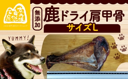 鹿ドライ肩甲骨Lサイズ(23p以上)ペット用品 ペットグッズ ペットフード ドッグフード 無添加 肩甲骨 ボーン 歯 健康 国産 ストレス解消 ジビエ 鹿 鹿肉 わんちゃん ペット用品 犬用 ご褒