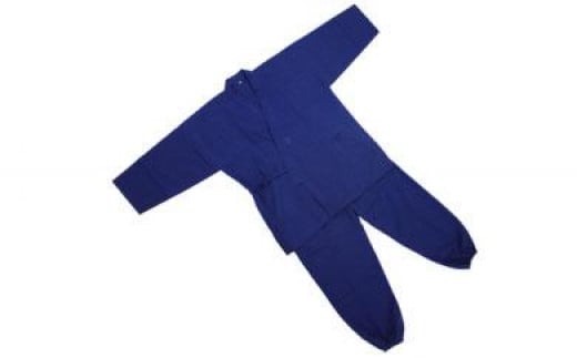 阿波しじら織 作務衣【M】徳島県徳島市67000衣類・装飾品・工芸品その他 装飾品・工芸品