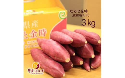 【ほくほく系のトップブランド】農家ソムリエーずなると金時3kg(化粧箱入り)徳島県徳島市11000野菜・きのこじゃがいも・イモ類