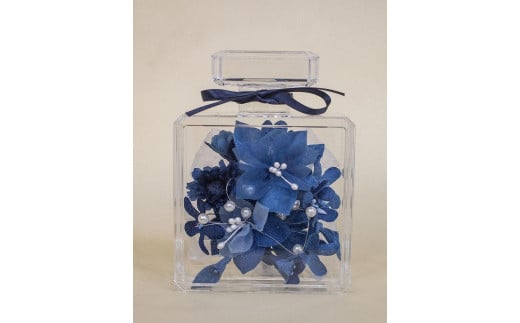 藍染花 香水瓶 大【ストック】徳島県徳島市22000衣類・装飾品・工芸品その他 装飾品・工芸品