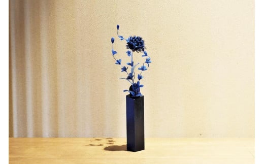 藍染花一輪挿しアレンジ 小【矢車草】徳島県徳島市36000衣類・装飾品・工芸品その他 装飾品・工芸品