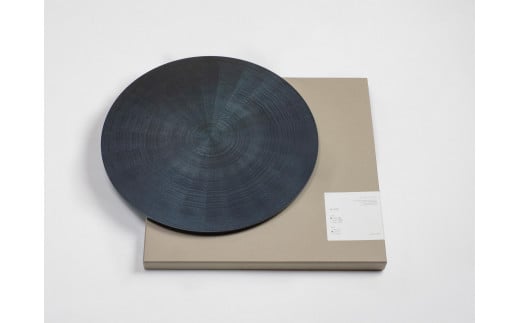 RAYS PLATE Round L 藍漆 |トレー プレート お皿 皿 食器 インテリア徳島県徳島市155000衣類・装飾品・工芸品その他 装飾品・工芸品