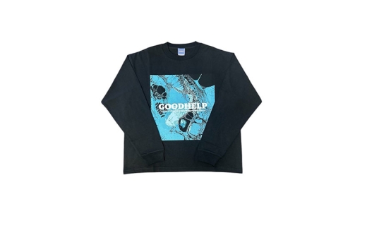 Vc GOODHELP@ColoredCarp@L/S@T-shirt@black TVc T  쒬_ސ쌧쒬31000ߗށEiEH|ȋ iEH|i