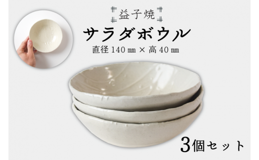 【益子焼】サラダボウル3個セット|サラダボウル モダン 手作り 電子レンジ△ 食洗器△(BR002)栃木県益子町20000雑貨・日用品食器・グラス