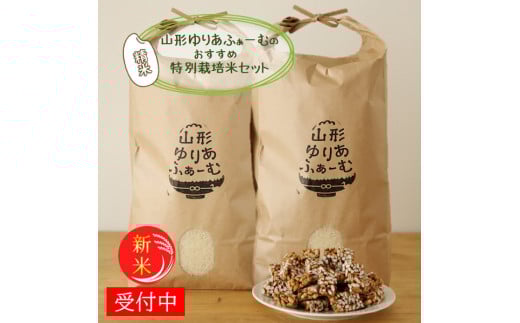【令和7年産・精米】山形ゆりあふぁーむのおすすめ特別栽培米セット※10月中旬頃から順次配送山形県三川町27000米・パン白米