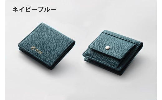 DV038【YOSHINA】コンパクト二つ折り財布(小銭入れ付き)ネイビーブルー千葉県松戸市55000衣類・装飾品・工芸品財布