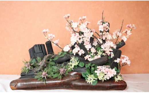 【炭の詩】 展勝地桜 脱臭 消臭 除湿 脱臭剤 除湿剤 セット ディスプレイ 空気清浄 浄化作用 消臭 インテリア オブジェ リラックス 手作り 雑貨 母の日 父の日 プレゼント 贈り物 ギフト ぐ