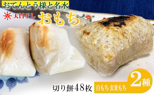 もち 切り餅 2.4kg 48枚入 1袋6枚入 4袋×2種類 計8袋 特別栽培米 100%使用 白もち 玄米もち埼玉県羽生市12000米・パン玄米・雑穀米・もち米・餅