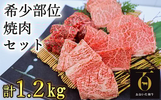 おおいた和牛希少部位4種焼肉食べ比べセット1.2kg(800g・400g各1箱)【匠牧場】 牛肉 焼肉 牛 焼肉用 和牛 おすすめ 国産 赤身 食べ比べ おおいた和牛 バーベキュー スピード発送 スピード <1