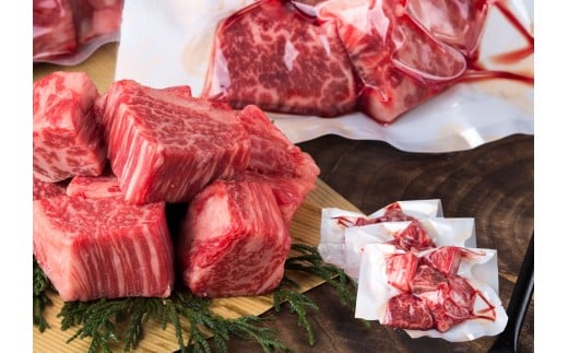 鳥取和牛 ヒレサイコロステーキ切り落とし 1.2kg鳥取県八頭町114000肉牛肉