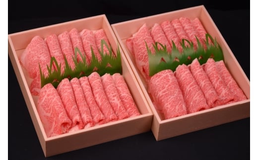 【8か月定期便】鳥取和牛赤身すき焼きしゃぶしゃぶ用1kg(500g×2)鳥取県八頭町334000肉牛肉