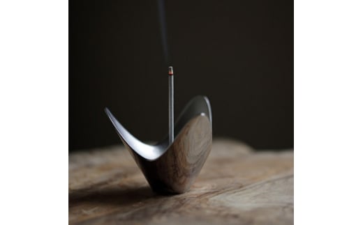 KATAKURI お香立て(ダークシルバー)【1301802】富山県35000衣類・装飾品・工芸品その他 装飾品・工芸品