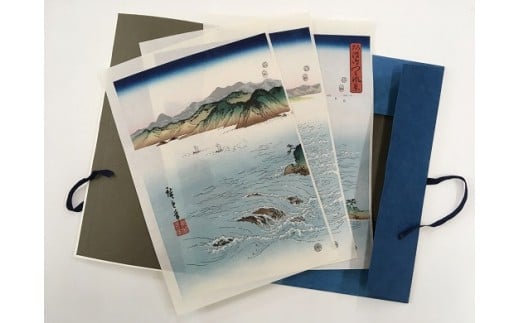 広重木版画「阿波鳴門之風景」復刻徳島県吉野川市312000衣類・装飾品・工芸品その他 装飾品・工芸品