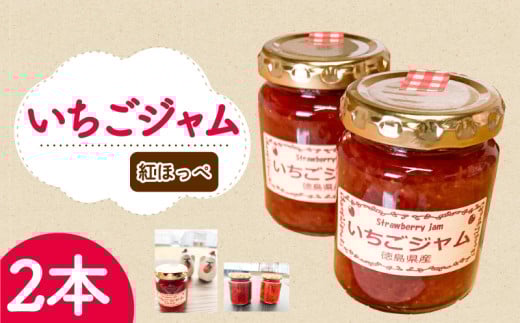 いちご ジャム 紅ほっぺ 2本  ( 2026年 1月 発送開始 )  いちごジャム 期間限定 人気 果物 フルーツ 新鮮 旬 冬 春 ケーキ ショートケーキ デザート ギフト 贈り物 贈答 イチゴ 苺 ストロベリー