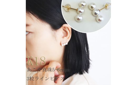 真珠 アクセサリー ピアス パール 5ミリ〜 6ミリ K18 三重県 伊勢志摩 志摩 冠婚葬祭 結婚式 ギフト プレゼント レディース 母の日 クリスマス バレンタイン ホワイトデー 人気 / 志摩産アコヤ