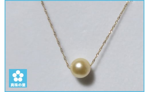 真珠の里 大珠アコヤ真珠8.5-9mm スルーネックレス / 18金 あこや ネックレス ペンダント 真珠 伊勢志摩 志摩 アクセサリー ギフト パール 母の日 ホワイトデー クリスマス 入学式 卒業式