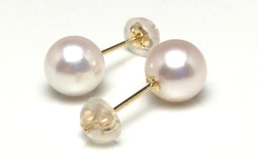 真珠 アクセサリー ピアス パール 7mm 〜 7.5mm K18 レディース 伊勢志摩 伊勢 志摩 冠婚葬祭 結婚式 入学式 卒業式 成人式 慶事 ジュエリー アコヤ真珠 / 老舗の真珠専門店・高品質アコヤ真珠ピ