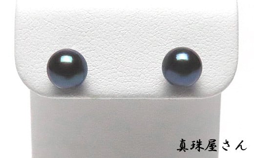 真珠屋さん 冠婚葬祭 6.0〜6.5ミリ 高品質 プラチナ ピアス Pt900 志摩産アコヤ真珠 ブラックパール 黒真珠 【数量限定】 / 真珠 アクセサリー パール ジュエリー 三重県 伊勢志摩 志摩市 プレ