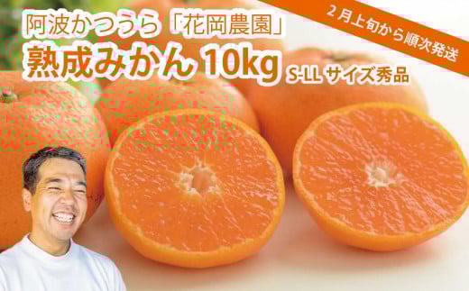 花岡農園 熟成みかん S-LLサイズ 秀品 10kg徳島県勝浦町22000果物・フルーツみかん・柑橘類