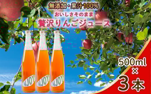 【無添加】【果汁100%】りんごジュース3本セット リンゴジュース 瓶 ビン ストレート 国産 砂糖不使用 059019広島県三原市18000お茶・飲料果汁・野菜飲料