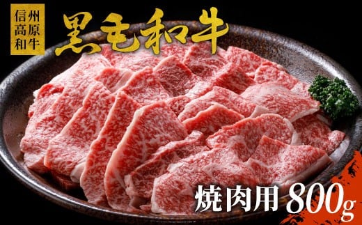 信州高原和牛 焼肉 800g 国産黒毛和牛 バラ肉 モモ肉 盛り合わせ 18000円 BBQ長野県根羽村18000肉牛肉