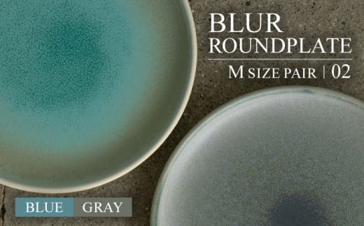 yZāzBLUR ROUNDPLATEiMjSET 02 BLUE×GRAYyTorazawa CeramicszH M v[g [MET004]򕌌ys27000G݁EpiHEOX