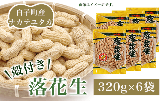 白子町産ナカテユタカ 殻付き落花生 320g×6袋(E)ふるさと納税 落花生 殻付き ナカテユタカ 千葉県 白子産 6袋 320g×3袋(E) ピーナッツ バター 千葉県 おやつ コーヒー 年越し おせち
