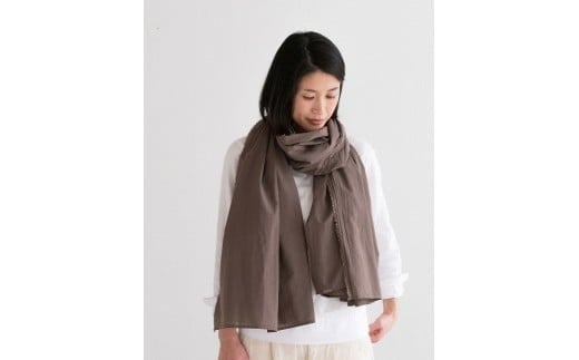【オーガニックコットン】S4‐C10 ストール(草木染め)_ローズグレー岡山県西粟倉村47000衣類・装飾品・工芸品その他 装飾品・工芸品