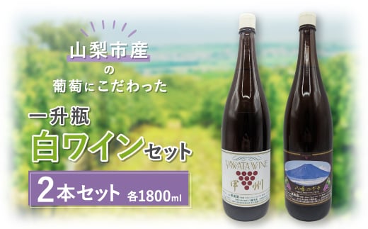 <山梨市産>白ワインセット(3)【1490378】山梨県山梨市18000酒・アルコールワイン