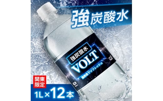 <関東のみお届け>強炭酸水 1L 12本 計12L サーフVOLT(ボルト)国産 ペットボトル【1532972】山梨県山梨市4000お茶・飲料水・ミネラルウォーター
