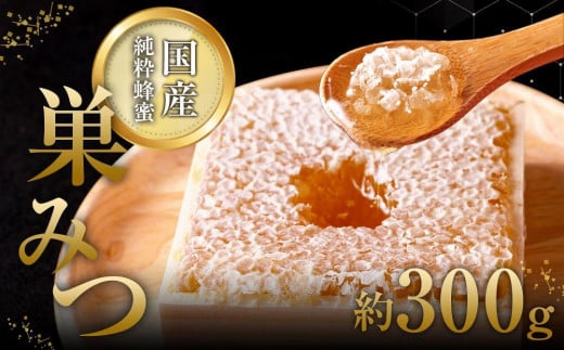 はちみつ 国産純粋 巣みつ 300g(九州蜂の子本舗) 蜂蜜 ハチミツ コムハニー 国産 デザート 数量限定 ビタミン ミネラル ギフト 贈答品 プレゼント 箱入り福岡県八女市18000鍋セット・総菜