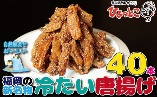 居酒屋ひょっとこ 福岡の新名物「冷たい唐揚げ」冷やし手羽40本福岡県八女市11000鍋セット・総菜・加工食品総菜