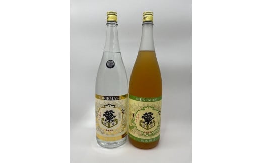 繁桝【大吟酒粕焼酎・純米梅酒】セット福岡県八女市24000酒・アルコール日本酒