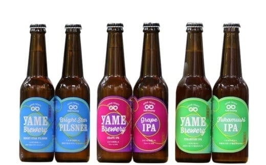 クラフトビール 飲み比べ3種6本 【ピルスナー・深蒸しIPA 銀賞受賞 /  ぶどうIPA  銅賞受賞】 福岡 八女ブルワリー福岡県八女市15000酒・アルコールビール・発泡酒