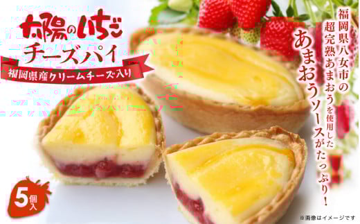 超完熟あまおう使用!太陽のいちごチーズパイ 5個入福岡県八女市10000菓子・スイーツケーキ・カステラ