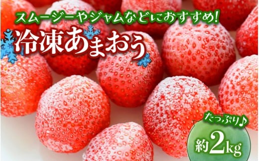 冷凍あまおう(いちご)約2kg いちご あまおう 冷凍 デザート アレンジ ジャム スムージー デザート クール便 冷凍配送 福岡県 八女市福岡県八女市13000果物・フルーツいちご