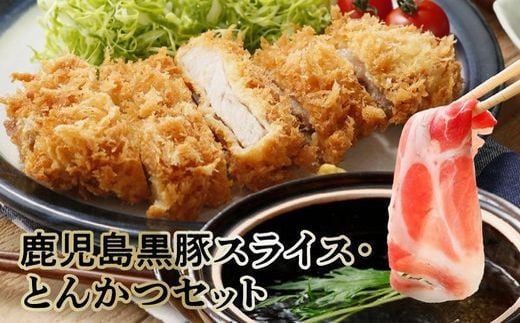 022-51 鹿児島黒豚スライス・とんかつセット鹿児島県南九州市12500肉豚肉