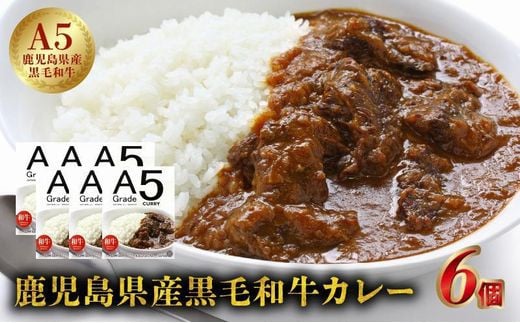 027-91 5等級黒毛和牛カレー ごろごろお肉入り200gx6個鹿児島県南九州市10500鍋セット・総菜・加工食品総菜