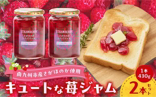 116-07 キュートな苺ジャム430g×2本鹿児島県南九州市10500鍋セット・総菜・加工食品ジャム・はちみつ