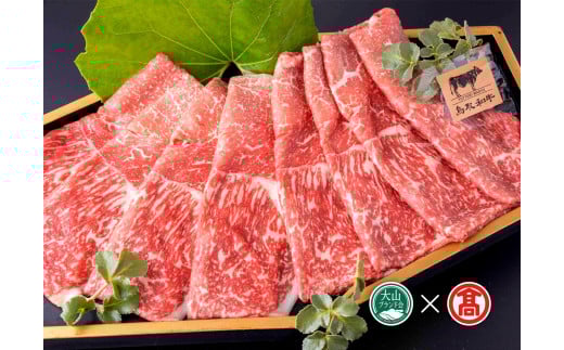 CE5<皆生菊乃家>鳥取和牛 A4ランク以上 サーロインしゃぶしゃぶすき焼き用(大山ブランド会)鳥取県南部町43000肉牛肉