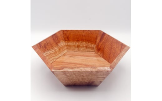 菓子器 鮫川村産ケヤキ【1605519】福島県鮫川村16000雑貨・日用品食器・グラス